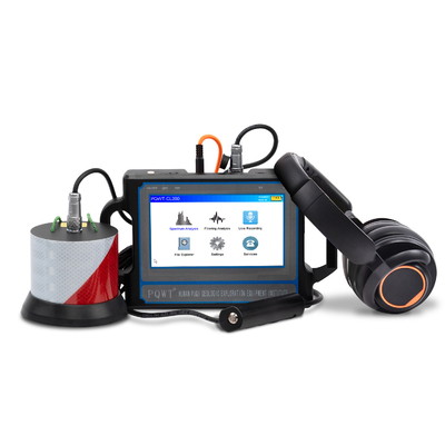 अल्ट्रासोनिक जल रिसाव ध्वनि डिटेक्टर उपकरण 2M PQWT CL200 4000mAh