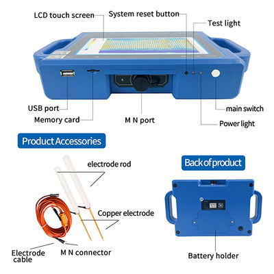 PQWT S150 भूजल डिटेक्टर 150 मीटर गहराई स्वचालित मानचित्रण
