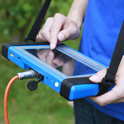 पीक्यूडब्ल्यूटी टीसी150 जल डिटेक्टर, 150 मीटर की डिटेक्शन गहराई के साथ स्वचालित मानचित्रण और भूजल का पता लगाने के लिए रिचार्जेबल लिथियम बैटरी