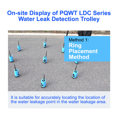 20KHz आउटडोर जल रिसाव का पता लगाने वाली ट्रॉली 9m प्लंबर लीक डिटेक्टर PQWT LDC